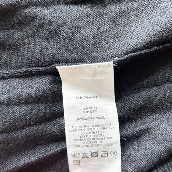 Vintage 2000s Black Oversized Slouchy Cardigan – Mary Kate & Ashley Olsen Vibes - Picture 7 of 7